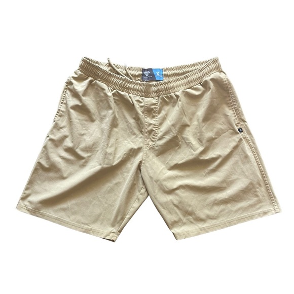 Lacrosse Men's XL Tan 8" Inseam Athletic Sports Shorts - Picture 1 of 3